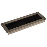 SOTech Kabeldurchlass TONDO Länge 200 mm, Edelstahloptik eloxiert x 70 Einbaumaß: 190 x 62 x 15,3 mm Kabeldurchführung