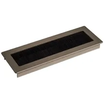 SOTech Kabeldurchlass TONDO Länge 200 mm, Edelstahloptik eloxiert x 70 Einbaumaß: 190 x 62 x 15,3 mm Kabeldurchführung