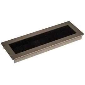 SOTech Kabeldurchlass TONDO Länge 200 mm, Edelstahloptik eloxiert x 70 Einbaumaß: 190 x 62 x 15,3 mm Kabeldurchführung