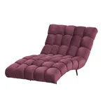 Switch Relaxliege Delphi Velours 120 x 84 x 168 cm Braun
