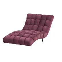 Switch Relaxliege Delphi Velours 120 x 84 x 168 cm Braun