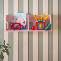 Sweeek Wandregal rosa für Kinderzimmer 60cm