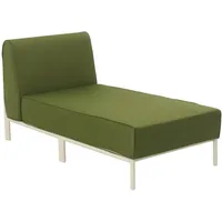 Oviala Chaiselongue Gartenmöbel khakigrün