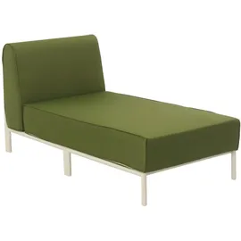 Oviala Chaiselongue Gartenmöbel khakigrün