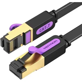 Vention Flat Cat.7 Patch Cable 15m Black