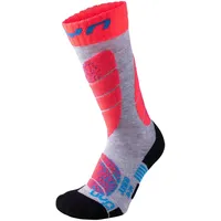 Uyn Skisocken 3er Pack Hellgrau/Fluo Koralle 31-34
