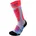 Skisocken 3er Pack Hellgrau/Fluo Koralle 31-34