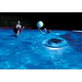 Intex Solarleuchte Kunststoff 1 St. weiß/blau