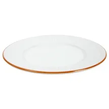 HIT Trading Frühstücksteller TAKI, Ø 19 cm - Karamell - Weiß - Porzellan - mit Rillenoptik