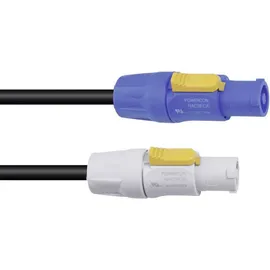 PSSO  30235070 Strom Verbindungskabel [1x PowerCon-Stecker - 1x PowerCon-Stecker] 5m Schwarz