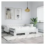 vidaXL Tagesbett 90 x 200 cm Weiß