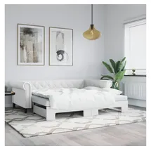 vidaXL Tagesbett 90 x 200 cm Weiß
