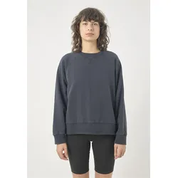 Sweatshirt CLEPTOMANICX "Ligull", Herren, Gr. S, grau (anthrazit), 100% Baumwolle, unifarben, casual, normal, Rundhals, Langarm, Sweatshirts, im lockeren Design