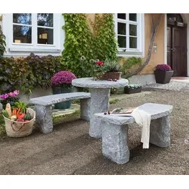 Dehner Gartenbank 100 x 40 x 45 cm Grau