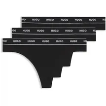 Hugo Triplet Thong Stripe 3 St. Schwarz  L
