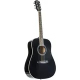 J & D J&D D-80 BK Westerngitarre Akustikgitarre Anfänger Dreadnought Schwarze