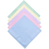 5-Teilige Satin-Taschentücher, Einstecktücher, Weiche Baumwolltaschentücher, Gesichtswaschlappen, Taschentücher Im Multipack Für Damen Und Herren - 40 * 40 cm