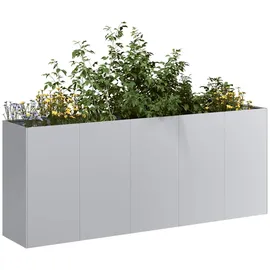 vidaXL Pflanzkübel 120 x 80 x 40 cm Verzinkter Stahl
