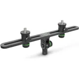Gravity MS STB 01 PRO - Stereo-Mikrofonschiene (Stativschlitten), Stativ Zubehör, schwarz