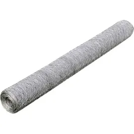 vidaXL Maschendraht Verzinkter Stahl 25×0,5 m Silbern vidaXL