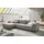 Musterring Eckcouch Polyester Anreihsofa rechts & Longchair links 3-Sitzer Grau
