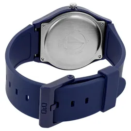 Q&Q Attractive Q&Q Uniuhr mit Silikonarmband in dunkelblau, 10 Bar wasserdicht