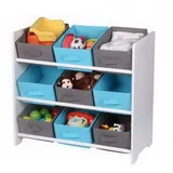 judy wild Kinderregal Happy-Collection 63 x 30 x 59,5 cm Holz blau/grau