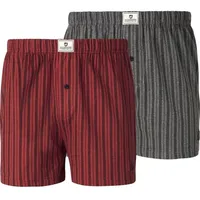 Jan Vanderstorm 2er Pack Boxershorts THURE in rot grau
