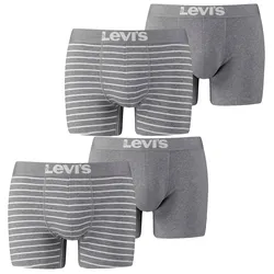 Levis Herren Boxershort Men Vintage Stripe YD Boxer 4er 6er 8er Multipack in M Grau