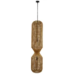 Hängeleuchte Malabo aus Papier 132 cm, Natur