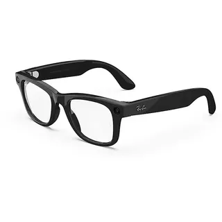 Meta Ray-Ban Meta Wayfarer, glänzend Schwarz, Klar, AI Glasses