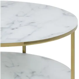 Actona Alisma - 80 cm, Wohnzimmer, Wohnzimmertische, Couchtische, Couchtische Marmoroptik