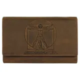 landleder Geldbörse Damen braun