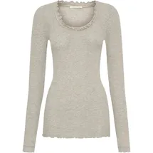 seamless basic Funktionstop SEAMLESS BASIC "Seamless Basic Top Cotton", Damen, Gr. L/XL, desert melange, Obermaterial: 100% Baumwolle, Tops