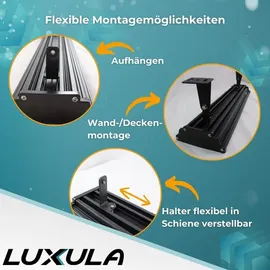 LUXULA LED-Hallenleuchte LX500143, HighBay, linear, 200W, 20000lm, 4000K Neutralweiß wasserdicht