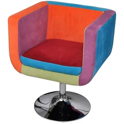 vidaXL Würfel-Sessel mit Patchwork-Design Stoff