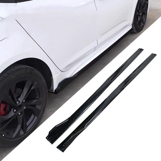 Zyph Auto Seitenschweller für BMW X1 X2 X3 X4 X5 X6 E84 F48 F39 E83 F25 F26 G02 E53 E70,2 Segmente Seitenfender Universal Rocker Seitenrock Flügel Diffusor,A/Glossyblack