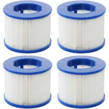 MCW Wasserfilter für Whirlpool MCW-E32, Ersatzfilter Filterkartusche Filterpatrone Lamellenfilter, Zubehör 4 Stück