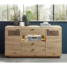 Livetastic Sideboard Madera II - holzfarben , Maße cm, B: 175 H: 98 T: 47.0