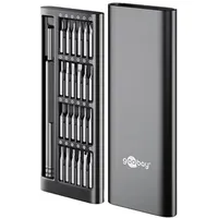 Goobay 77836 – Präzisionsschraubendreher, 24 teilig, mit Magnethalter