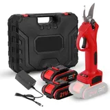 Elektrische Gartenschere 21V - Akku Astschere - Bürstenloser Motor - 30 mm Schnittstärke - Für Obstbäume und Bonsai - Kabellos - 2 Akkus - EU S...