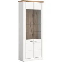 xonox.home Standvitrine  Accadia 85 x 37 x 205 cm Weiß