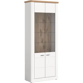 xonox.home Standvitrine  Accadia 85 x 37 x 205 cm Weiß