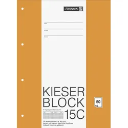 Brunnen Kieser-Block A4 kariert 50 Blatt Packung mit 10 Stück