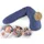 Theraline Stillkissen 190 cm Punkte Blau