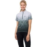 Jack Wolfskin Half Zip Kurzarm-t shirt White Cloud All Over XS