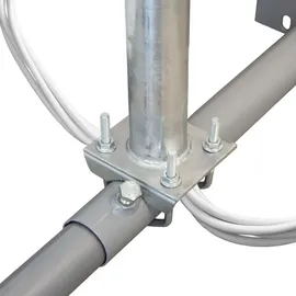 PremiumX BASIC Dachsparrenhalter-Montageset 100cm Mast Sparrenhalter für Satellitenschüssel Satelliten-Antenne SAT