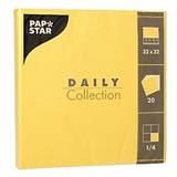 Papstar Daily Collection Serviette 20 Stück(e) gelb