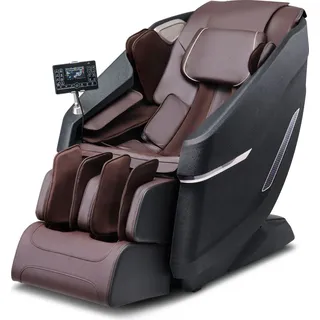 Vevor Massagesessel mit flexibler SL-Schiene, 3D-Ganzkörper-Shiatsu-Massagegerät, Schwerelosigkeit, 10 bis 18 Automatikmodi, Heizung, Bluetooth-Lautsprecher, Luftkissen und Touchscreen 160 kg