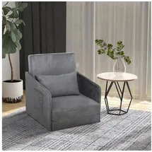 Homcom Schlafsessel Polyester 70 x 78 x 74 cm grau